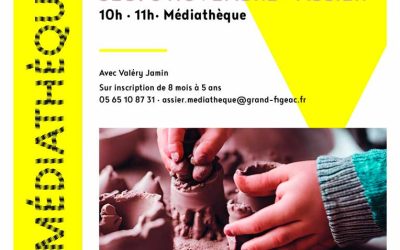 Les mains dans la terre, atelier sensoriel de découverte de l’argile