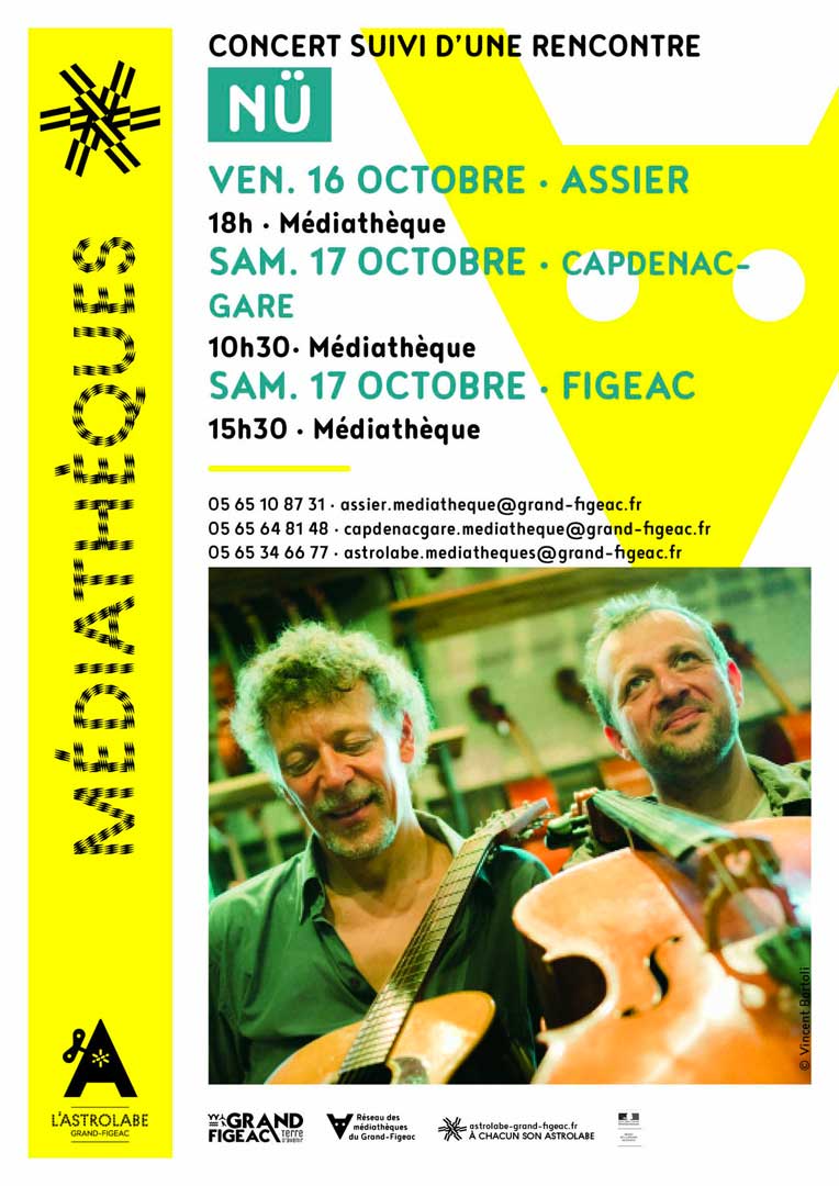 NÜ fait le tour des médiathèques (concert)