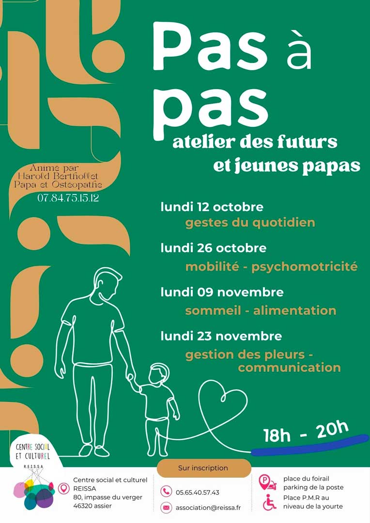Pas à pas - atelier pour les futurs et jeunes papas